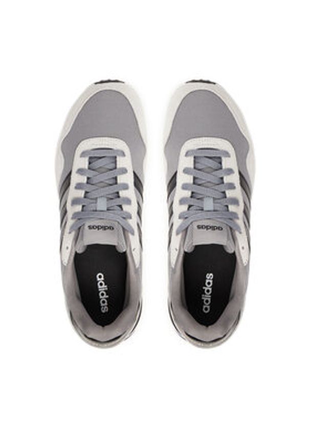 Adidas - adidas Sneakersy Run 60s 4.0 JR6624 Szary. Kolor: szary. Materiał: materiał. Sport: bieganie