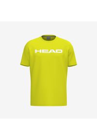 Head - Koszulka z krótkim rękawem męska CLUB BASIC. Kolor: żółty. Materiał: jersey, materiał. Długość rękawa: krótki rękaw. Długość: krótkie