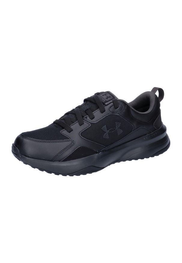 Buty do biegania męskie Under Armour Charged Surge 4. Zapięcie: sznurówki. Kolor: czarny. Materiał: tkanina, materiał, syntetyk, guma. Szerokość cholewki: normalna. Sport: bieganie