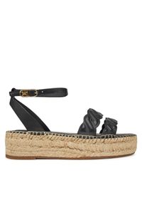 TOMMY HILFIGER - Tommy Hilfiger Espadryle FW0FW08496 Czarny. Kolor: czarny. Materiał: skóra