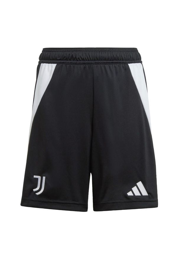 Adidas - Szorty Juventus 24/25 Home Kids. Kolor: czarny, wielokolorowy, biały. Materiał: materiał. Sport: piłka nożna