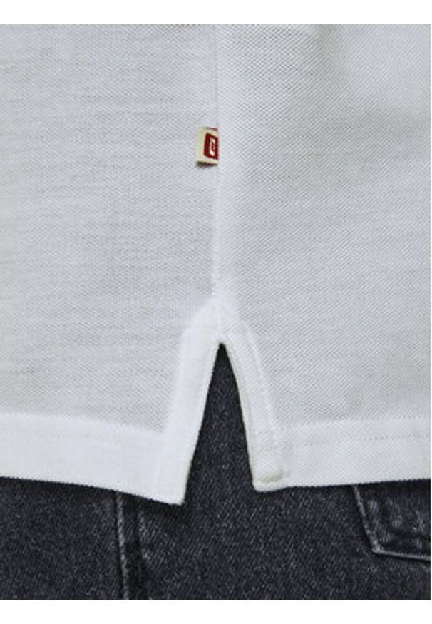 Jack & Jones - Jack&Jones Polo Basic 12136516 Biały Slim Fit. Typ kołnierza: polo. Kolor: biały. Materiał: bawełna