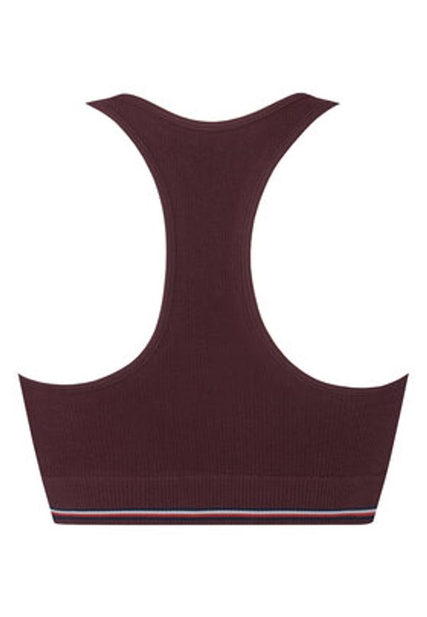 TOMMY HILFIGER - Tommy Hilfiger Biustonosz top UW0UW06061 Bordowy. Kolor: czerwony. Materiał: bawełna