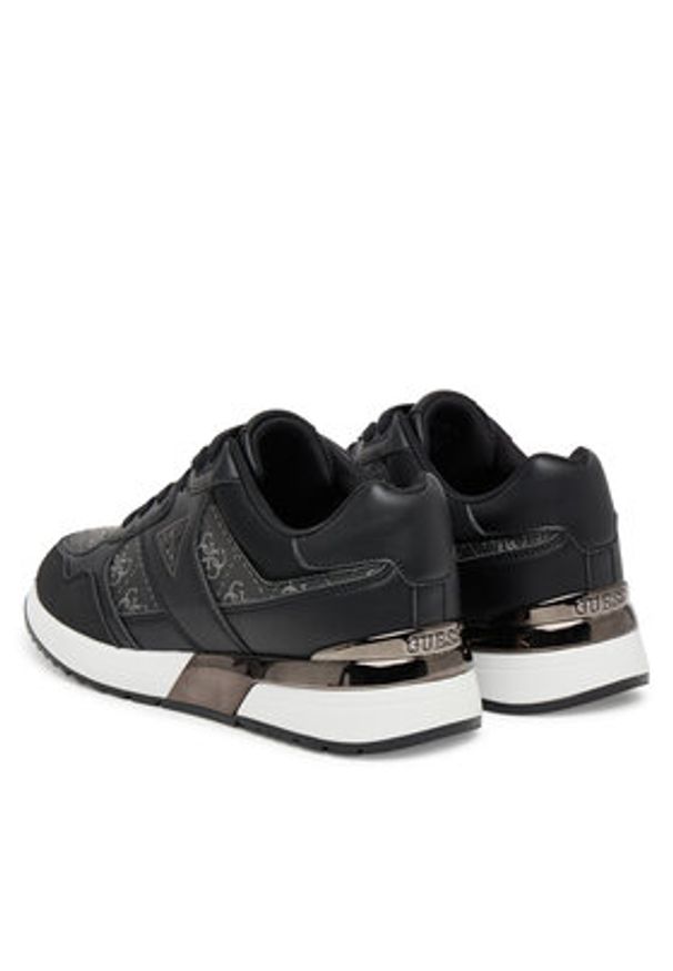 Guess Sneakersy FLFMIC ELE12 Czarny. Kolor: czarny. Materiał: skóra