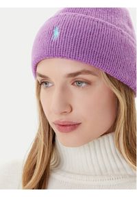 Polo Ralph Lauren Czapka 455954355010 Fioletowy. Kolor: fioletowy. Materiał: wełna, materiał