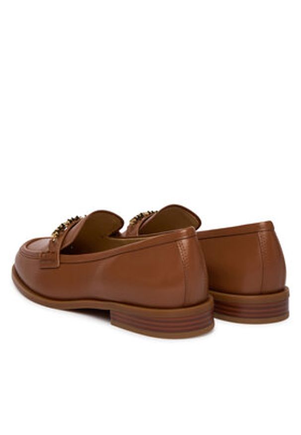 MICHAEL Michael Kors Loafersy Dina 40R6DIFP1L Brązowy. Kolor: brązowy. Materiał: skóra