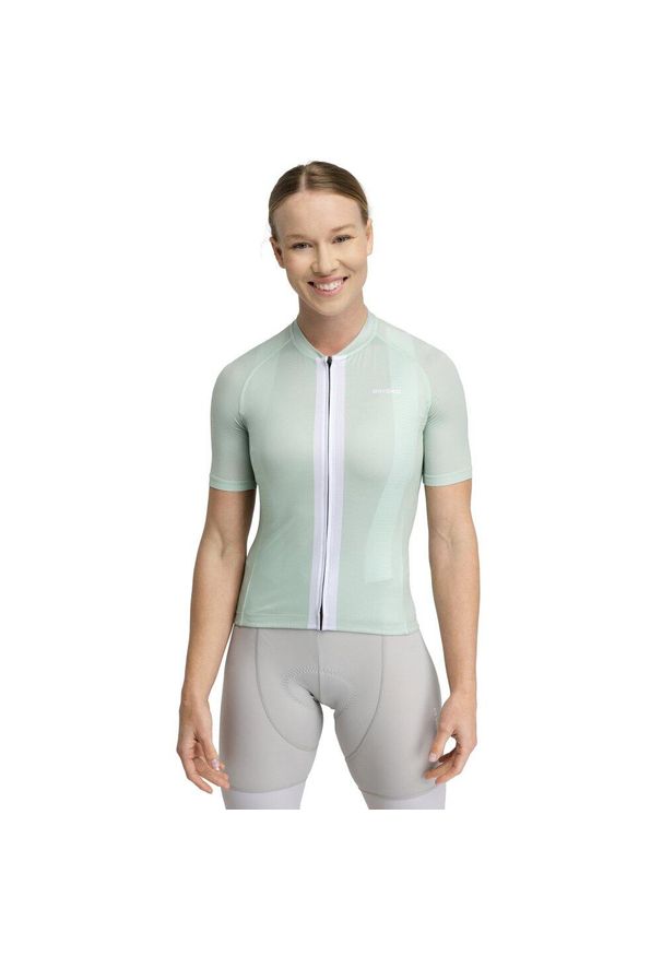 SIROKO - Ultralekka koszulka rowerowa damska M3 Senda. Kolor: biały, wielokolorowy, zielony. Materiał: poliester, elastan, tkanina. Sport: kolarstwo