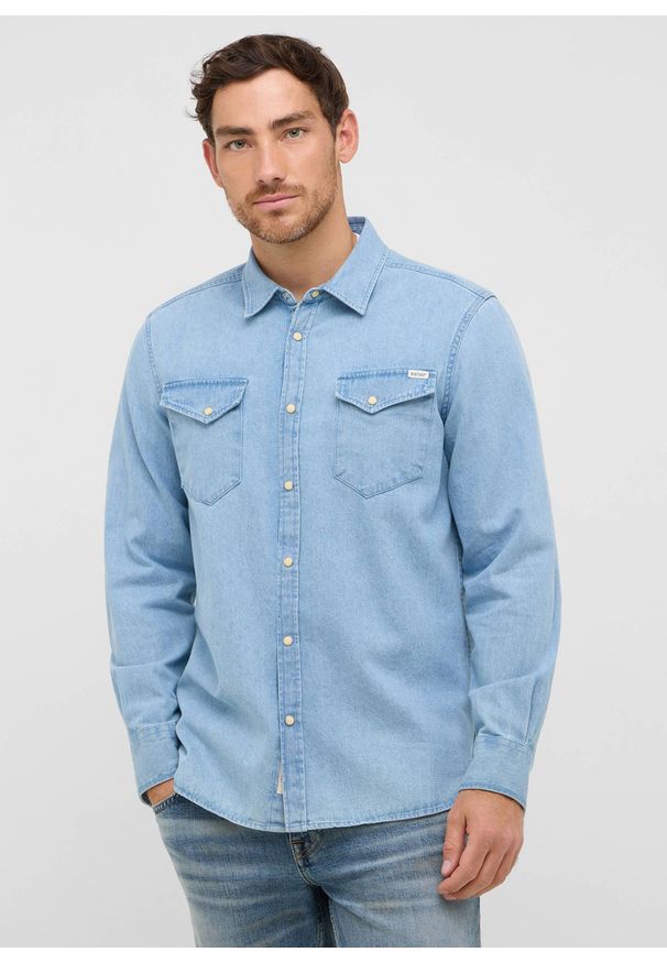 Męska Koszula Mustang Style Duver Denim Blue 1016950 5000 200. Materiał: denim