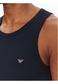 Emporio Armani Underwear Tank top EM000385 AF10771 UB102 Granatowy Slim Fit. Kolor: niebieski. Materiał: bawełna