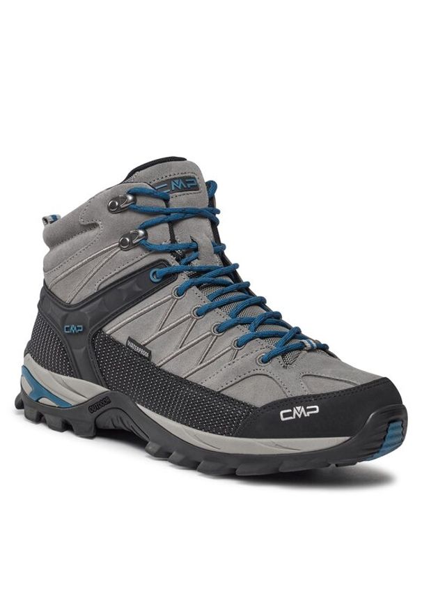 CMP Trekkingi Rigel Mid Trekking Shoes Wp 3Q12947 Szary. Kolor: szary. Materiał: zamsz, skóra. Sport: turystyka piesza