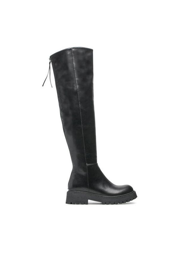 Jenny Fairy Kozaki WS5851-16 Czarny. Kolor: czarny. Materiał: skóra