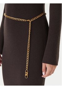 MICHAEL Michael Kors Sukienka dzianinowa MF5835G4VR Brązowy Slim Fit. Kolor: brązowy. Materiał: wełna