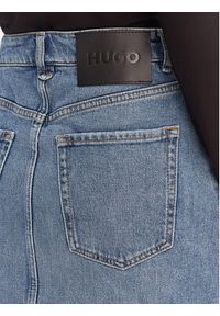 Hugo - HUGO Spódnica jeansowa Gilvie 50553182 Niebieski Regular Fit. Kolor: niebieski. Materiał: bawełna #2