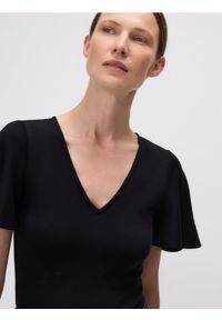 Reserved - Body z dodatkiem modalu - czarny. Kolor: czarny. Materiał: dzianina #1