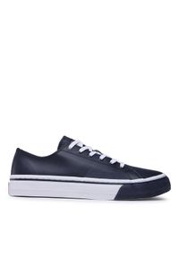 Tommy Jeans Tenisówki Lace Vulc Ess EM0EM01047 Granatowy. Kolor: niebieski. Materiał: skóra