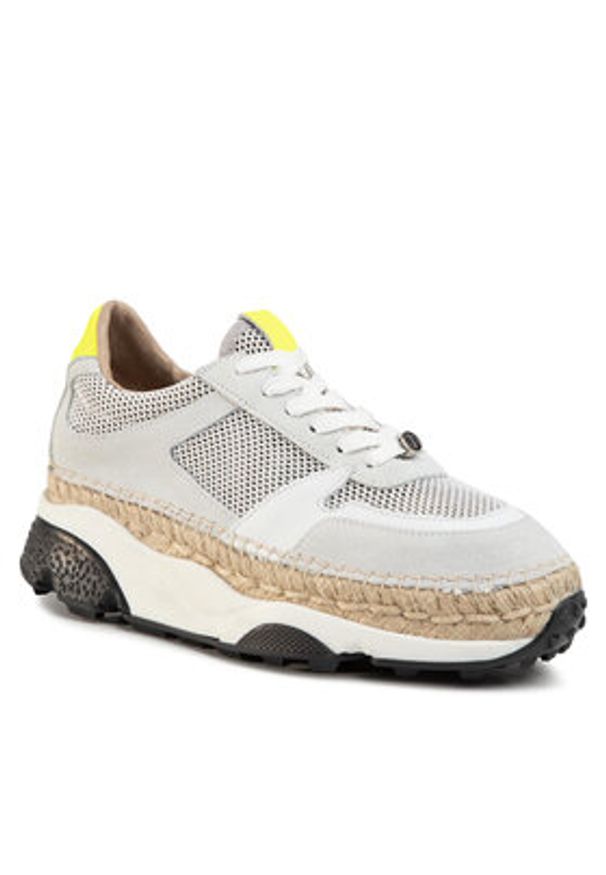 Eva Minge Espadryle EM-14-07-000845 Szary. Kolor: szary. Materiał: skóra, zamsz