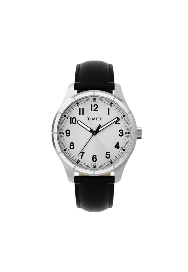 Timex Zegarek Main Street TW2Y16000 Czarny. Kolor: czarny. Styl: street