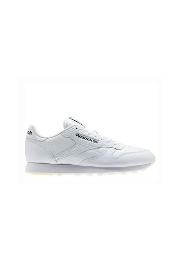 Buty do chodzenia męskie Reebok CL Leather ID. Zapięcie: sznurówki. Kolor: biały. Materiał: tkanina, materiał, skóra, syntetyk. Szerokość cholewki: normalna. Sport: turystyka piesza