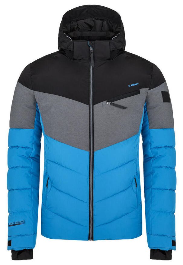 GLENMUIR - Glemo Orisino męska kurtka narciarska 2XL – wodoodporna, wiatroszczelna. Kolor: szary, niebieski, czarny, wielokolorowy, fioletowy. Sezon: zima. Sport: narciarstwo