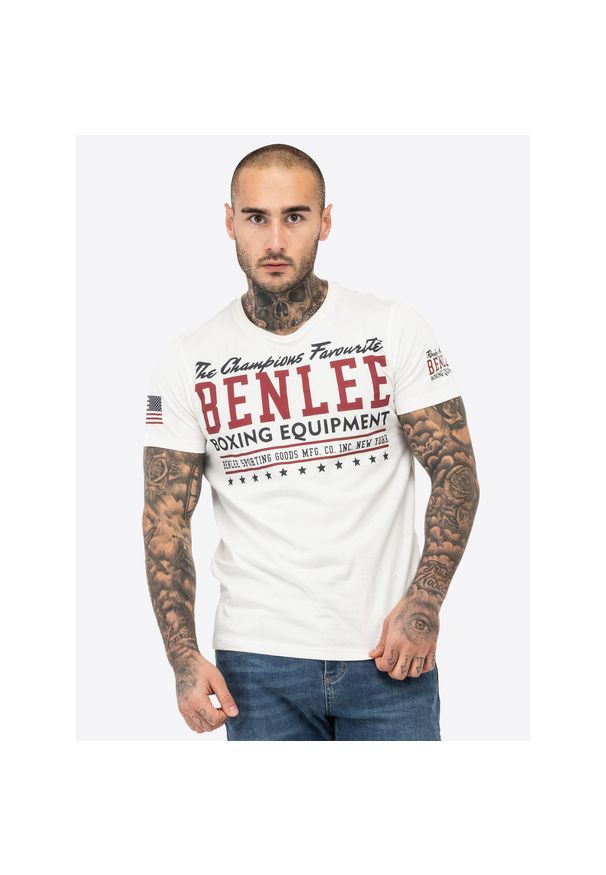 T-shirt o wąskim kroju Benlee Champions. Kolor: biały