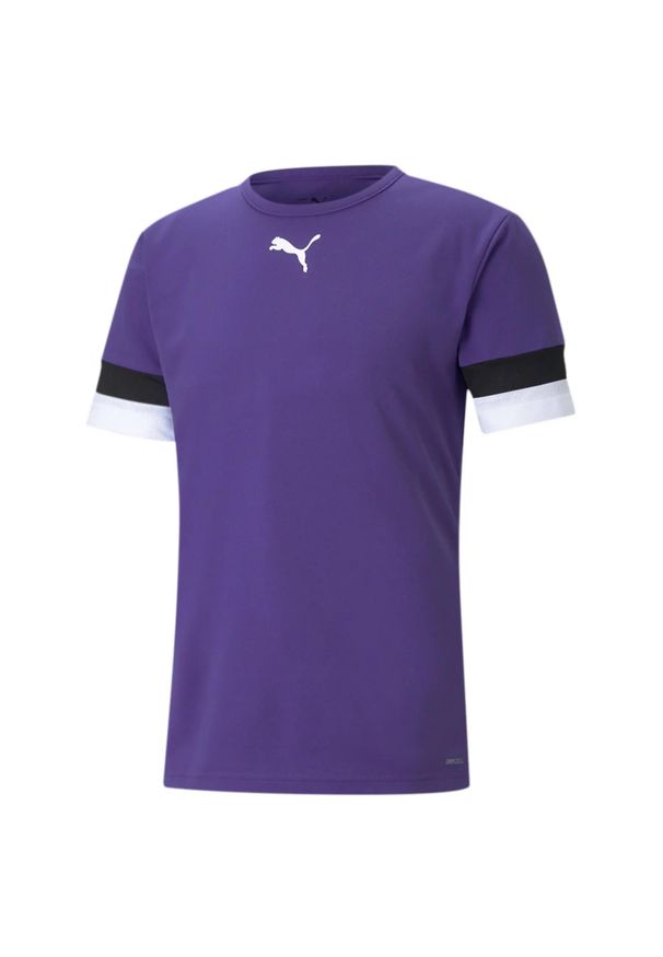 Puma - Koszulka piłkarska męska PUMA teamRISE Jersey. Kolor: fioletowy. Materiał: jersey. Sport: piłka nożna