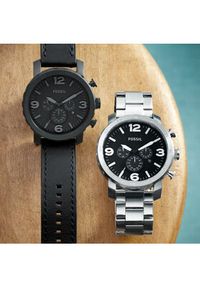 Fossil Zegarek Nate JR1354 Czarny. Kolor: czarny #5