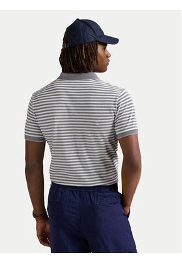 Polo Ralph Lauren Polo 710974596001 Niebieski Custom Slim Fit. Typ kołnierza: polo. Kolor: niebieski. Materiał: bawełna