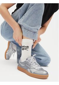 Reebok Sneakersy REEBOK SMASH EDGE 100216233 Srebrny. Kolor: srebrny. Materiał: skóra #8