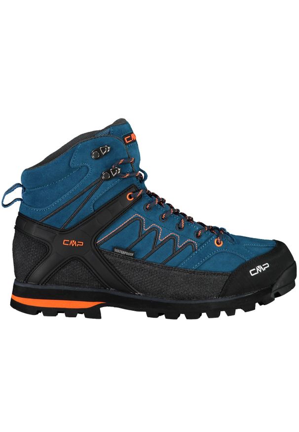 Buty trekkingowe męskie CMP Moon Mid WP. Kolor: niebieski. Materiał: guma, skóra, zamsz, materiał, syntetyk