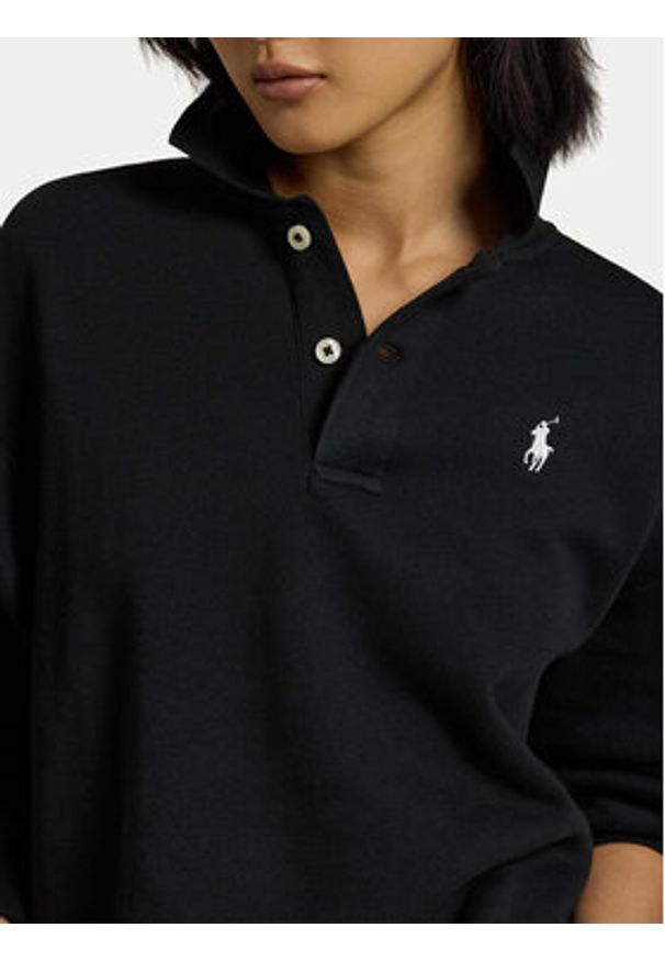 Polo Ralph Lauren Polo 211947966002 Czarny Regular Fit. Typ kołnierza: polo. Kolor: czarny. Materiał: bawełna