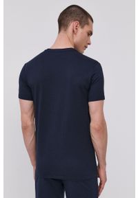 Emporio Armani Underwear - Emporio Armani T-shirt piżamowy 110853.1P566 kolor granatowy wzorzysta. Kolor: niebieski. Materiał: dzianina #5