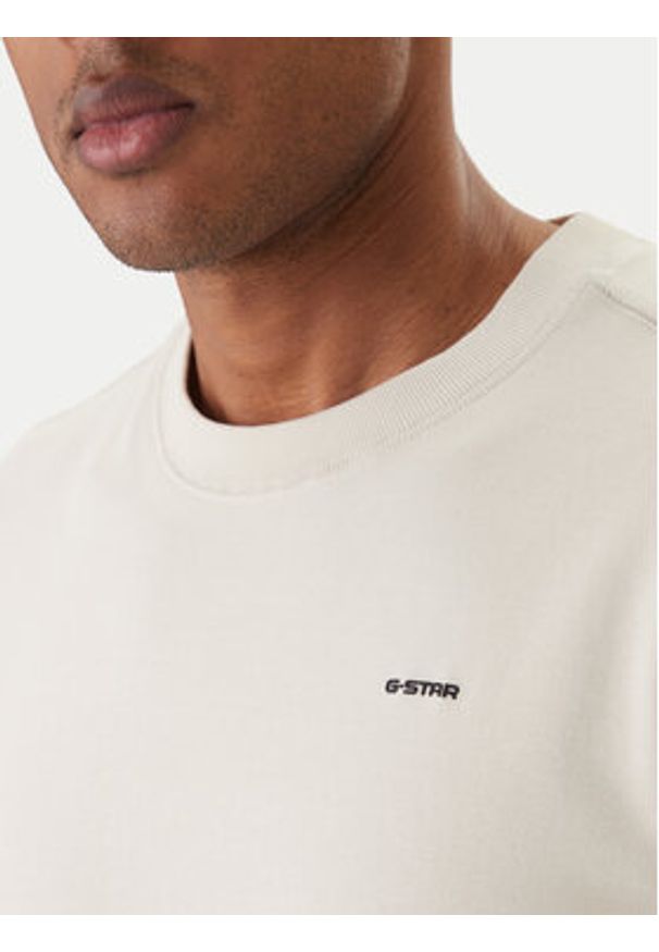 G-Star RAW - G-Star Raw T-Shirt Rib D28699-C812 Biały Relaxed Fit. Kolor: biały. Materiał: bawełna