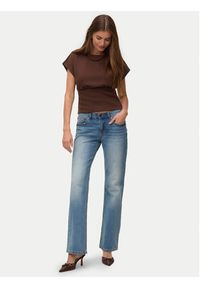 Vero Moda Bluzka Smilla 10355466 Brązowy ciemny Regular Fit. Kolor: brązowy. Materiał: syntetyk #2