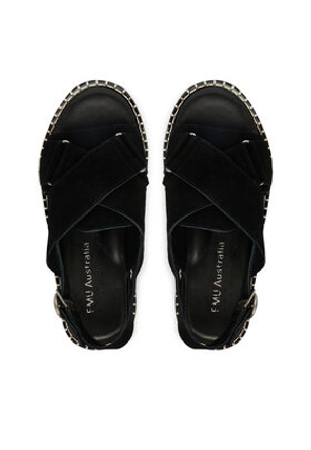 EMU Australia Sandały Morna W13284 Czarny. Kolor: czarny. Materiał: materiał