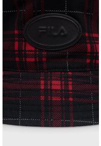 Fila Kapelusz kolor czerwony bawełniany. Kolor: czerwony. Materiał: bawełna #2