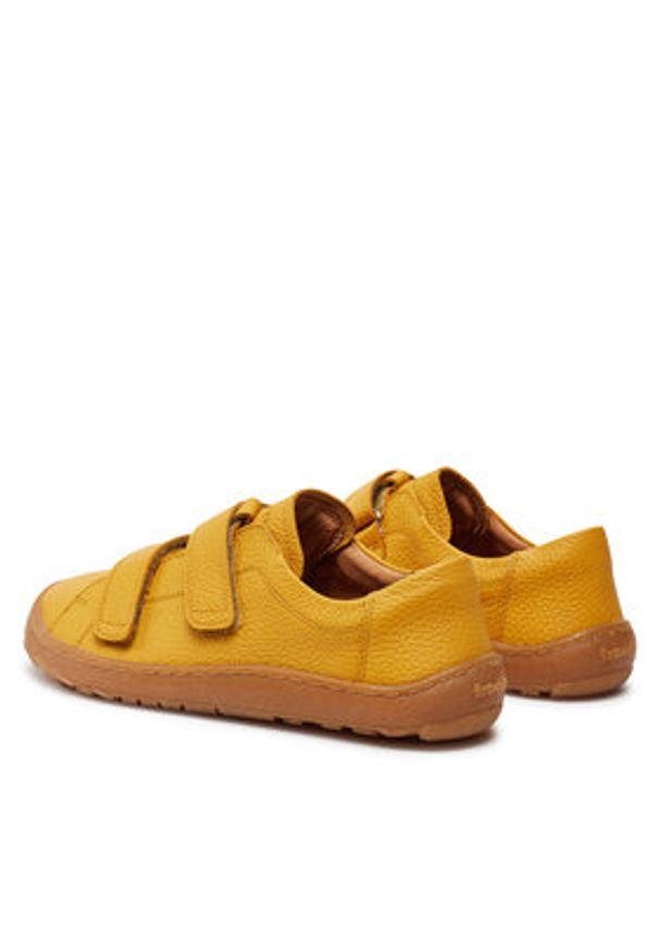 Froddo Sneakersy Barefoot Base G3130240-6 DD Żółty. Kolor: żółty. Materiał: skóra
