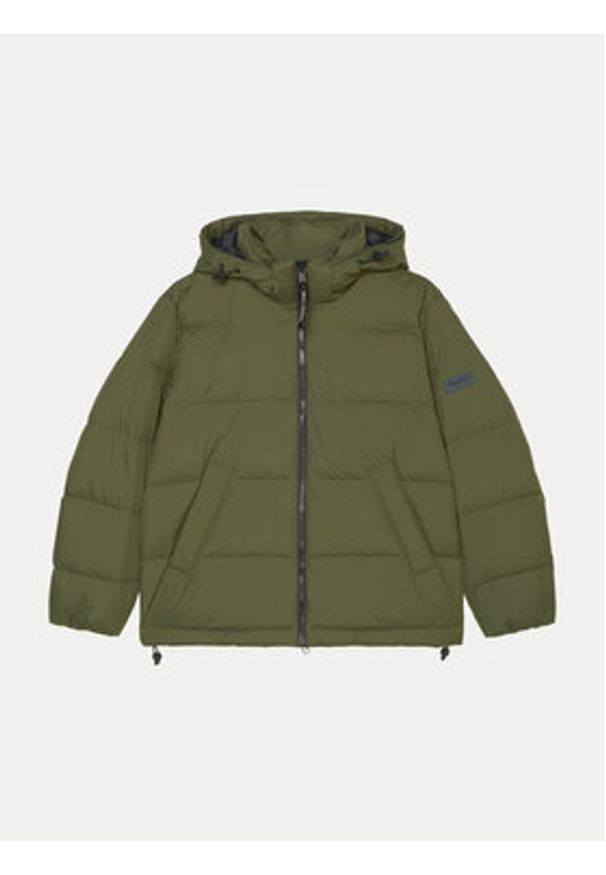Marc O'Polo Kurtka puchowa 429 0960 70266 Zielony Regular Fit. Typ kołnierza: polo. Kolor: zielony. Materiał: syntetyk