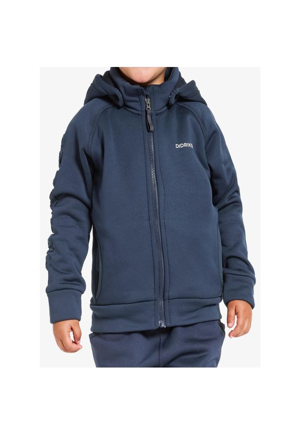 Bluza z kapturem dziecięca Didriksons Corin Full Zip. Typ kołnierza: kaptur. Kolor: niebieski