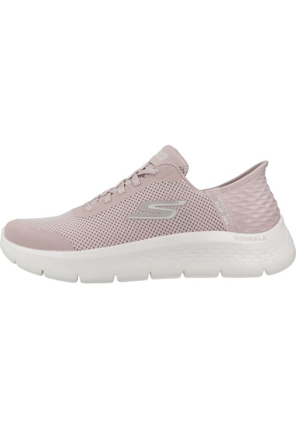 skechers - Buty sportowe Sneakersy damskie, Slip-Ins: GO WALK Flex - Grand Entry. Kolor: różowy. Materiał: tkanina