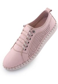 ENELL - Nell skórzane trampki dla kobiet - Elegancja i komfort w jednym. Kolor: wielokolorowy. Materiał: skóra