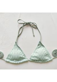 Intica - Strój kąpielowy prążkowany na plażę i basen Jerry. Kolor: zielony. Materiał: prążkowany #7