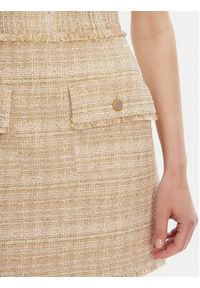 Marciano Guess Spódnica mini 5GGD15 7302A Beżowy Regular Fit. Kolor: beżowy. Materiał: bawełna