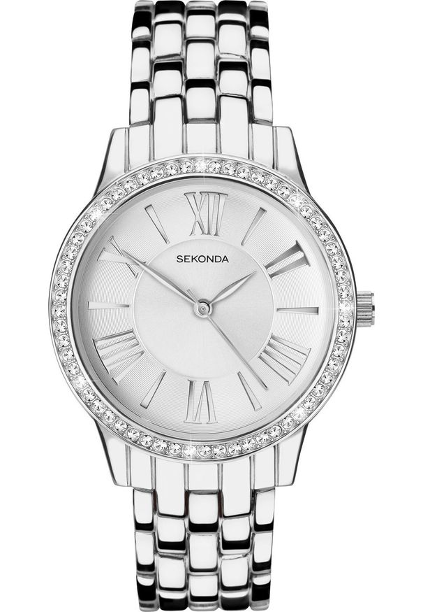 Zegarek Sekonda Zegarek damski Sekonda 40348 srebrny. Kolor: srebrny