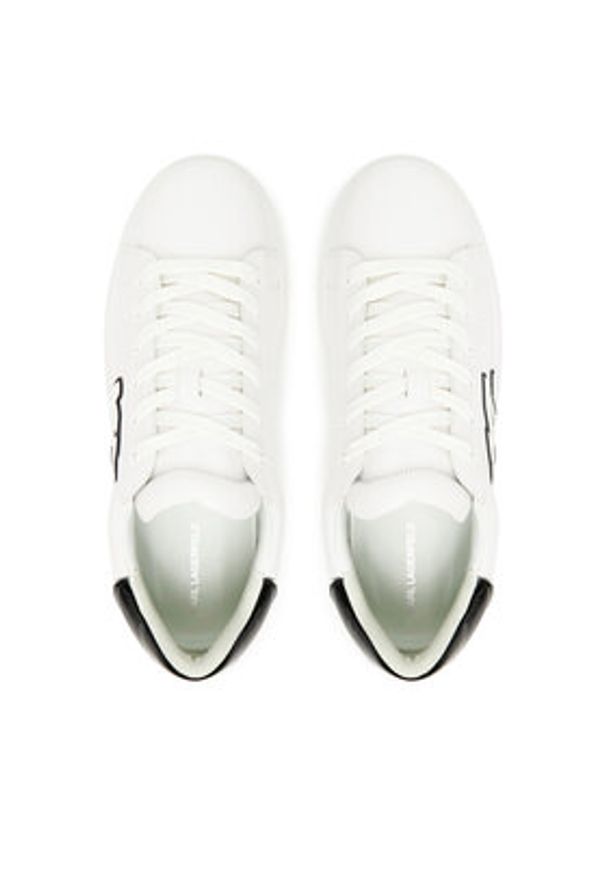 Karl Lagerfeld - KARL LAGERFELD Sneakersy KL52535A Biały. Kolor: biały. Materiał: skóra