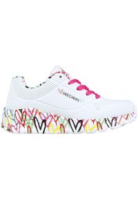 skechers - Buty na co dzień młodzieżowe SKECHERS UNO LITE eko skóra. Okazja: na co dzień. Kolor: biały. Materiał: skóra