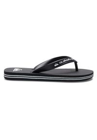 Quiksilver - Klapki dla Chłopcy MOLOKAI CORE Czarny. Kolor: brązowy, zielony, wielokolorowy. Materiał: guma, syntetyk, materiał