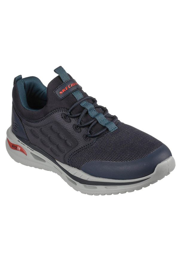 skechers - Buty Sportowe Męskie Skechers Arch Fit Orvan. Kolor: niebieski