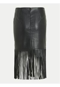 Vila Spódnica z imitacji skóry Pen 14100271 Czarny Regular Fit. Kolor: czarny. Materiał: skóra #5