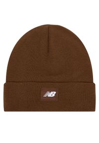 New Balance Czapka LAH13034ROK Brązowy. Kolor: brązowy. Materiał: materiał #1