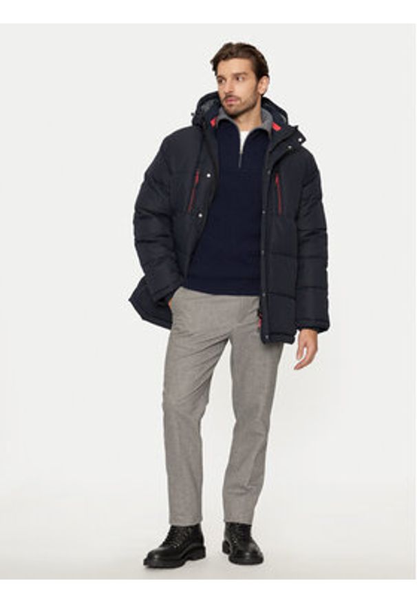 s.Oliver Kurtka puchowa 2150275-5978 Granatowy Regular Fit. Kolor: niebieski. Materiał: syntetyk